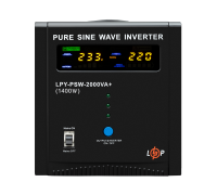 ДБЖ LogicPower LPY-PSW-2000VA+ (1400Вт) 10A/20A з правильною синусоїдою 24V
