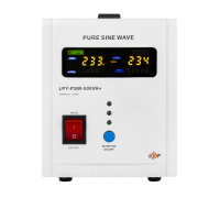 ДБЖ з правильною синусоїдою 12V LPY-PSW-500VA+ (350Вт) 5A/10A